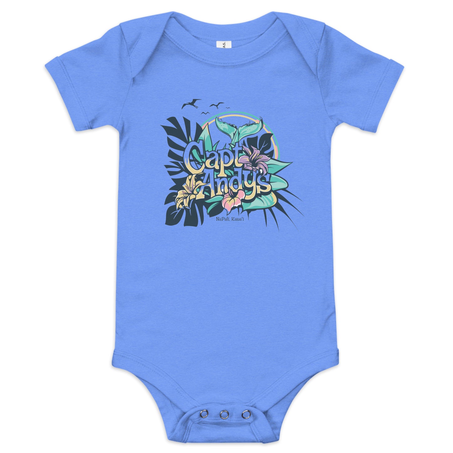 Baby Whale Tale short sleeve one piece