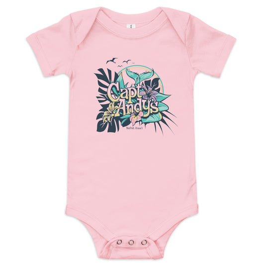 Baby Whale Tale short sleeve one piece