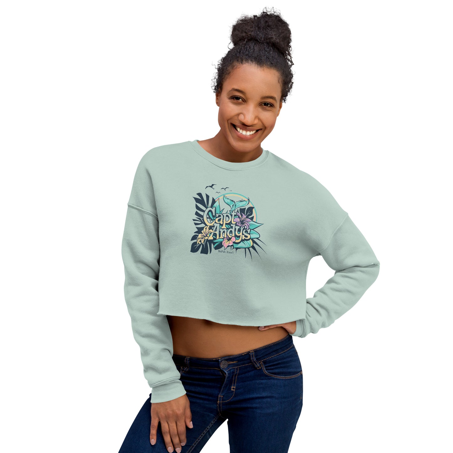 Captain Andy’s Whale Tail Crop Sweatshirt