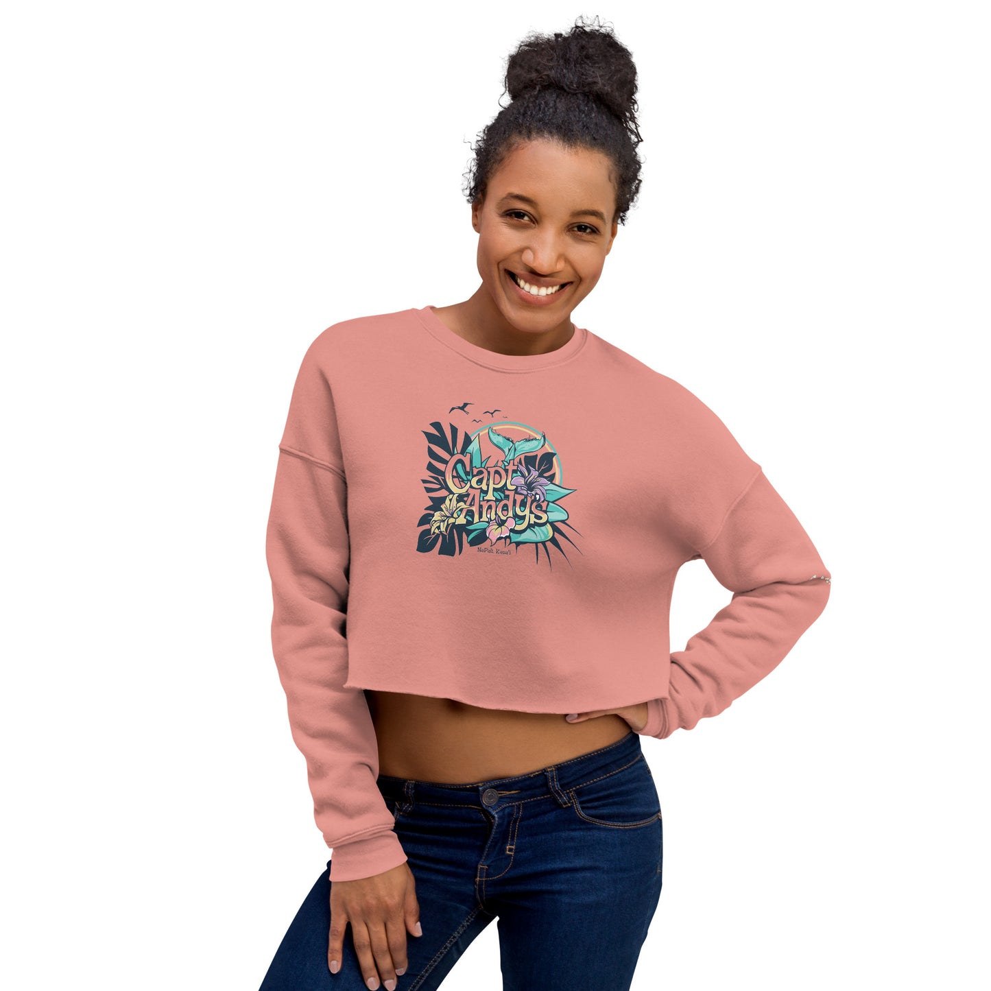 Captain Andy’s Whale Tail Crop Sweatshirt